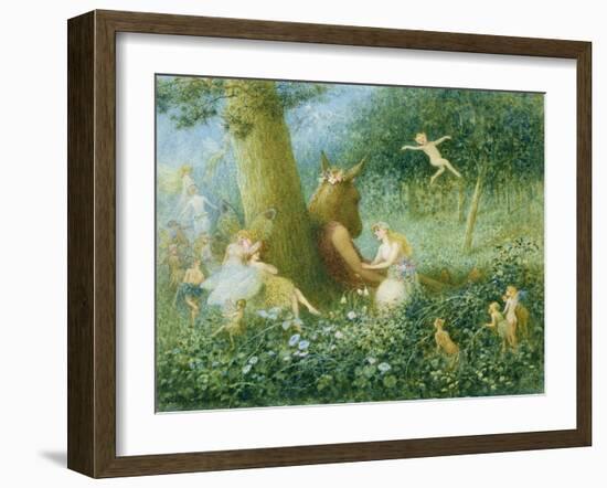 A Midsummer Night's Dream, 1895 (W/C with Bodycolour on Paper)-Henry Towneley Green-Framed Giclee Print
