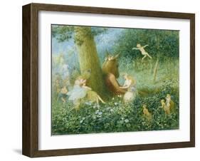 A Midsummer Night's Dream, 1895 (W/C with Bodycolour on Paper)-Henry Towneley Green-Framed Giclee Print