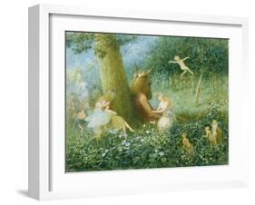 A Midsummer Night's Dream, 1895 (W/C with Bodycolour on Paper)-Henry Towneley Green-Framed Giclee Print