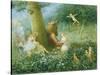 A Midsummer Night's Dream, 1895 (W/C with Bodycolour on Paper)-Henry Towneley Green-Stretched Canvas