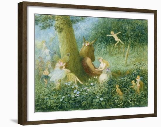 A Midsummer Night's Dream, 1895 (W/C with Bodycolour on Paper)-Henry Towneley Green-Framed Giclee Print