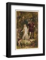 A Midsummer Night's Dream, Act IV Scene I: Bottom and Titania-Joseph Kronheim-Framed Photographic Print