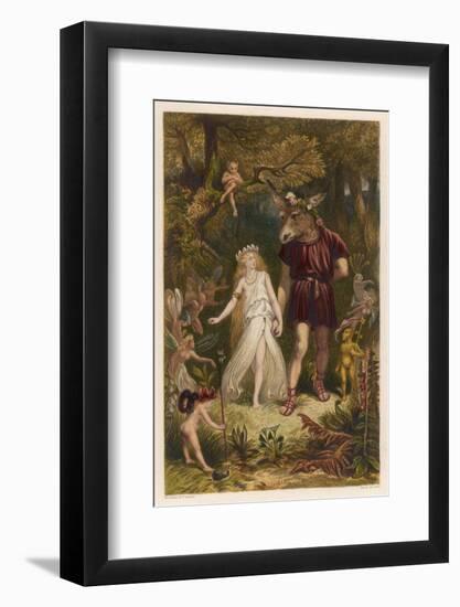 A Midsummer Night's Dream, Act IV Scene I: Bottom and Titania-Joseph Kronheim-Framed Photographic Print