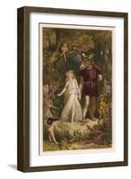 A Midsummer Night's Dream, Act IV Scene I: Bottom and Titania-Joseph Kronheim-Framed Photographic Print