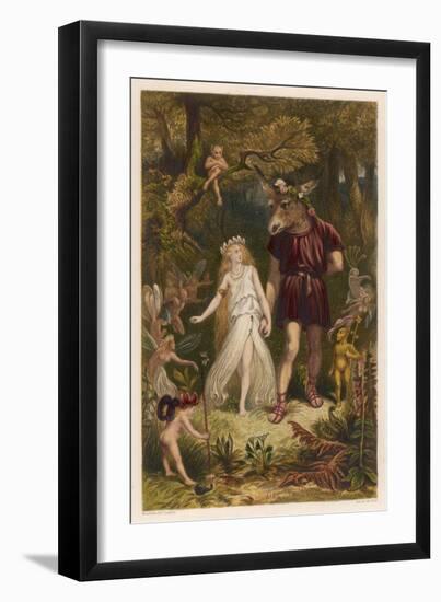 A Midsummer Night's Dream, Act IV Scene I: Bottom and Titania-Joseph Kronheim-Framed Photographic Print