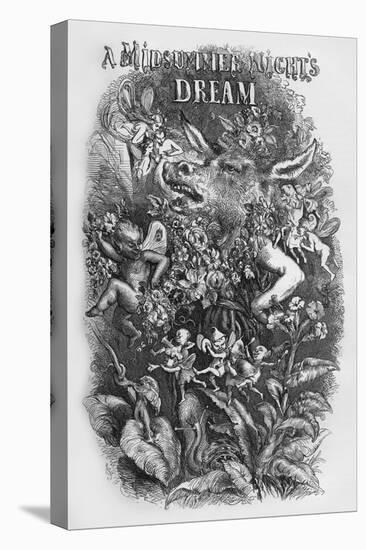 A Midsummer Night's Dream by William Shakaespeare-John Gilbert-Stretched Canvas