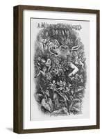 A Midsummer Night's Dream by William Shakaespeare-John Gilbert-Framed Giclee Print