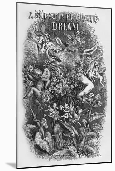 A Midsummer Night's Dream by William Shakaespeare-John Gilbert-Mounted Giclee Print