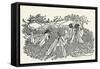 A Midsummer Night's Dream by William Shakespeare-Arthur Rackham-Framed Stretched Canvas