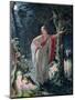 A Midsummer Night's Dream: Hermia Surrounded by Puck and the Fairies, 1861-John Simmons-Mounted Giclee Print