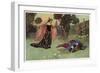 A Midsummer Night's Dream, Titania and Bottom-Warwick Goble-Framed Art Print