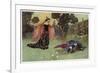 A Midsummer Night's Dream, Titania and Bottom-Warwick Goble-Framed Art Print