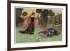 A Midsummer Night's Dream, Titania and Bottom-Warwick Goble-Framed Art Print