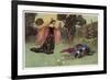 A Midsummer Night's Dream, Titania and Bottom-Warwick Goble-Framed Art Print