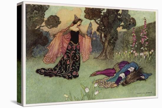 A Midsummer Night's Dream, Titania and Bottom-Warwick Goble-Stretched Canvas