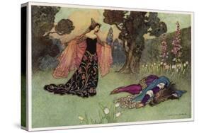 A Midsummer Night's Dream, Titania and Bottom-Warwick Goble-Stretched Canvas