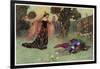 A Midsummer Night's Dream, Titania and Bottom-Warwick Goble-Framed Art Print