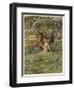 A Midsummer Night's Dream, Titania Bottom and Puck-Eleanor Fortescue Brickdale-Framed Art Print