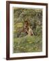 A Midsummer Night's Dream, Titania Bottom and Puck-Eleanor Fortescue Brickdale-Framed Art Print