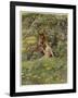 A Midsummer Night's Dream, Titania Bottom and Puck-Eleanor Fortescue Brickdale-Framed Art Print