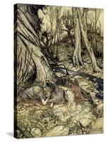 A Midsummer Night's Dream-Arthur Rackham-Stretched Canvas