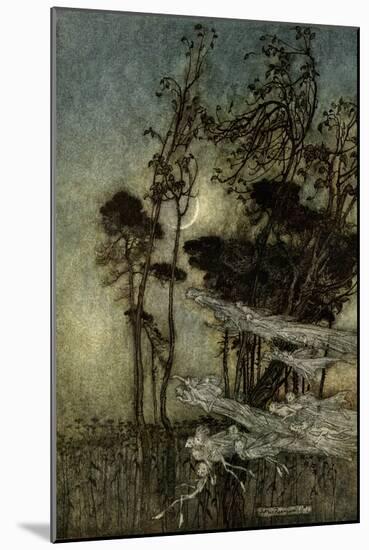 A Midsummer Night's Dream-Arthur Rackham-Mounted Giclee Print