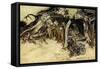 A Midsummer Night's Dream-Arthur Rackham-Framed Stretched Canvas