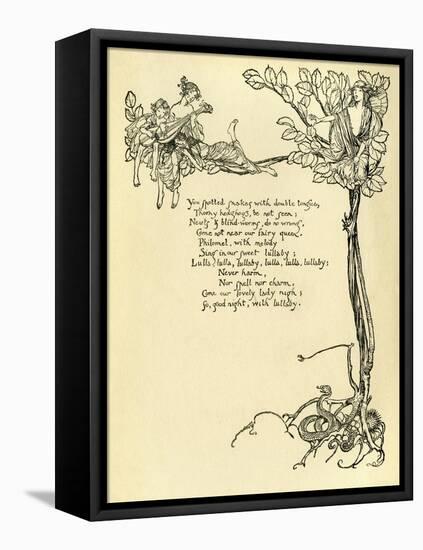 A Midsummer Night's Dream-Arthur Rackham-Framed Stretched Canvas