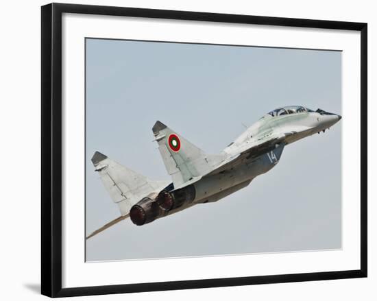 A Mig-29 of the Bulgarian Air Force-Stocktrek Images-Framed Photographic Print