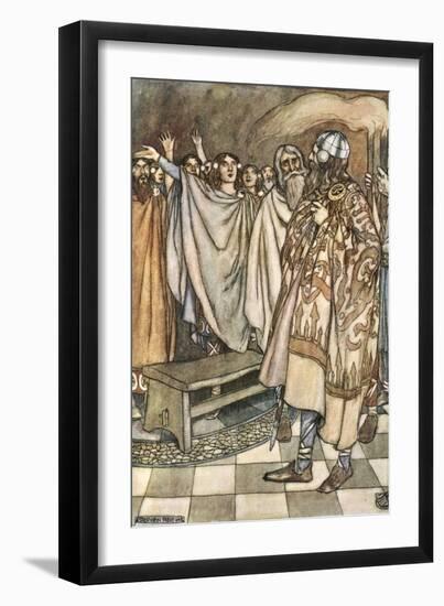 A mighty shout of exultation arose from the Ulstermen', c1910-Stephen Reid-Framed Giclee Print