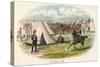 A Military Cavalry Camp-Richard Simkin-Stretched Canvas