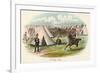 A Military Cavalry Camp-Richard Simkin-Framed Premium Giclee Print