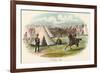 A Military Cavalry Camp-Richard Simkin-Framed Premium Giclee Print