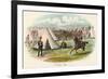 A Military Cavalry Camp-Richard Simkin-Framed Premium Giclee Print