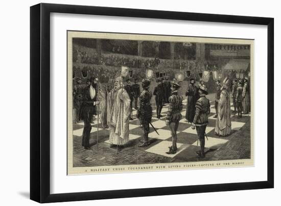A Military Chess Tournament with Living Pieces, Capture of the Bishop-null-Framed Giclee Print