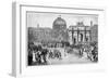 A Military Parade Through Paris, France, C18th Century-null-Framed Giclee Print