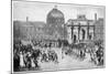 A Military Parade Through Paris, France, C18th Century-null-Mounted Giclee Print