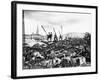 A Military Scrapyard, Rouen Docks-null-Framed Photographic Print