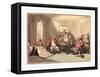 A Militia Meeting, Probably 1799, Hand-Colored Etching, Rosenwald Collection-Thomas Rowlandson-Framed Stretched Canvas