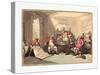 A Militia Meeting, Probably 1799, Hand-Colored Etching, Rosenwald Collection-Thomas Rowlandson-Stretched Canvas