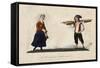 A Milk Woman and a Fishmonger-null-Framed Stretched Canvas