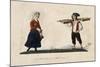 A Milk Woman and a Fishmonger-null-Mounted Giclee Print