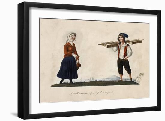 A Milk Woman and a Fishmonger-null-Framed Premium Giclee Print