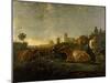A Milkmaid and Cattle near Dordrecht. National Gallery.-Aelbert Cuyp-Mounted Giclee Print
