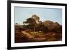 A Milkmaid Crossing A Ford with Sheep and Cattle Beyond, 1857-Sidney Richard Percy-Framed Giclee Print