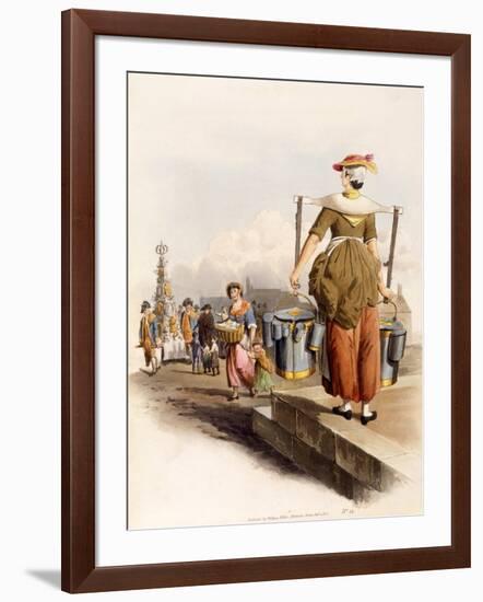 A Milkmaid, from the Costumes of Great Britain, 1805-William Henry Pyne-Framed Giclee Print