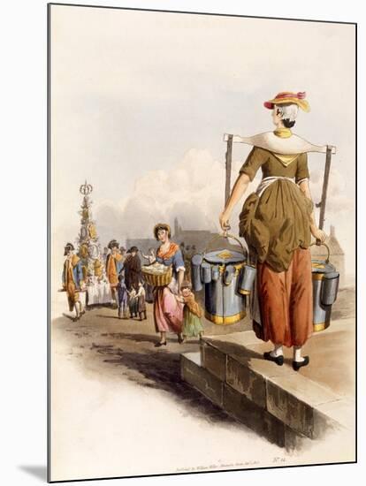 A Milkmaid, from the Costumes of Great Britain, 1805-William Henry Pyne-Mounted Giclee Print