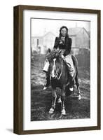 A Milkmaid on Her Morning Round, Iceland, 1922-null-Framed Giclee Print