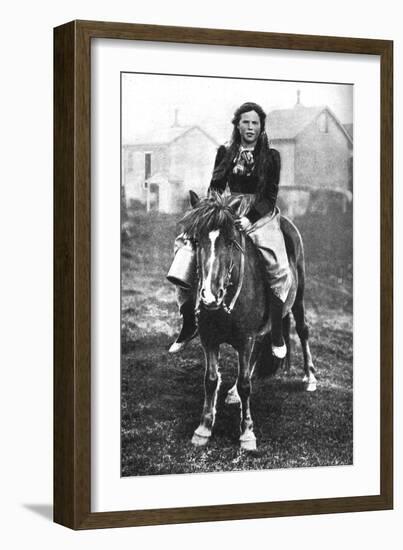 A Milkmaid on Her Morning Round, Iceland, 1922-null-Framed Giclee Print