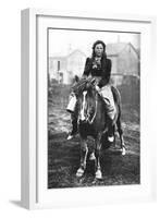 A Milkmaid on Her Morning Round, Iceland, 1922-null-Framed Giclee Print